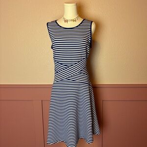 Trulli Size M Dress Blue And White Women's